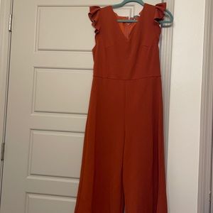 She & Sky Burnt Orange Jumpsuit